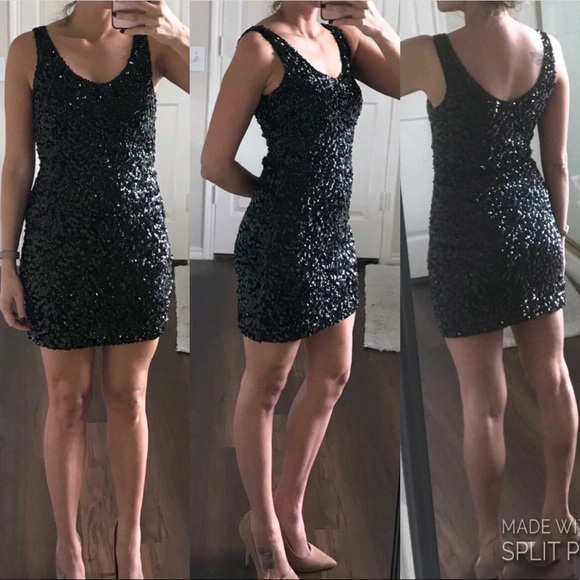 tea n rose Dresses & Skirts - Tea n Rose black sequin dress